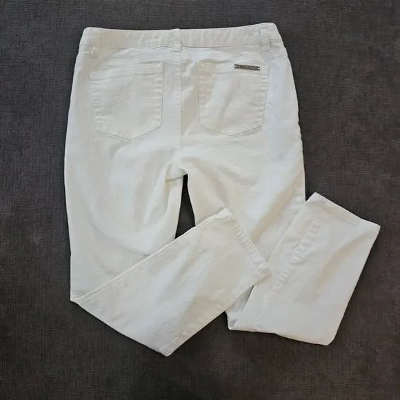 Michael kors Women's White Skinny Jeans Size 2 - Picture 6 of 8